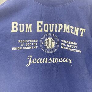 Vintage BUM Equipment T-Shirt Made In USA Authentic Jeanswear BUM EQUIPMENT Sz L